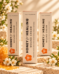 Honey for Healing Manuka Honey Wound Cream 3-Pack on a warm stone background