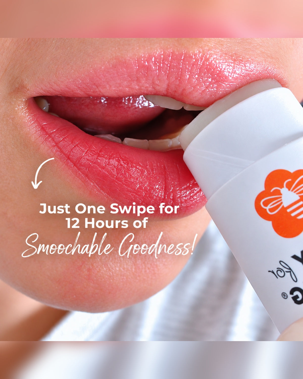 Honey for Healing Lip Balm shade Natural on lips