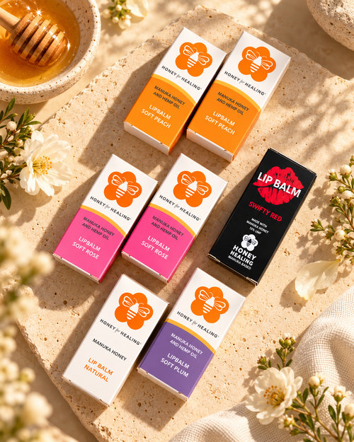Honey for Healing Manuka Honey Lip Balm collection