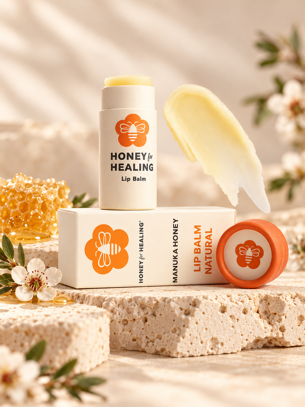 Honey for Healing Natural Manuka Honey Lip Balm