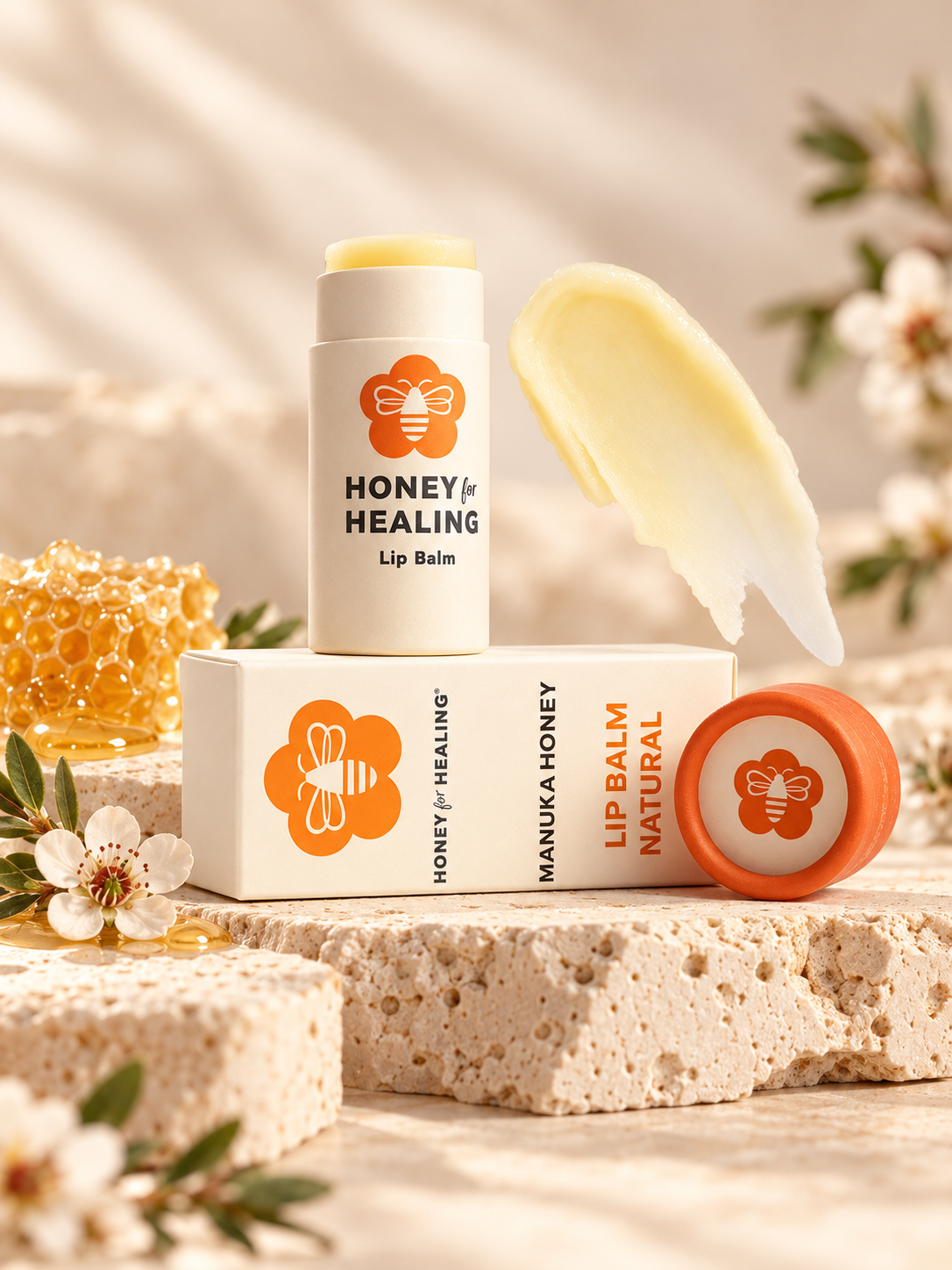 Honey for Healing Natural Manuka Honey Lip Balm