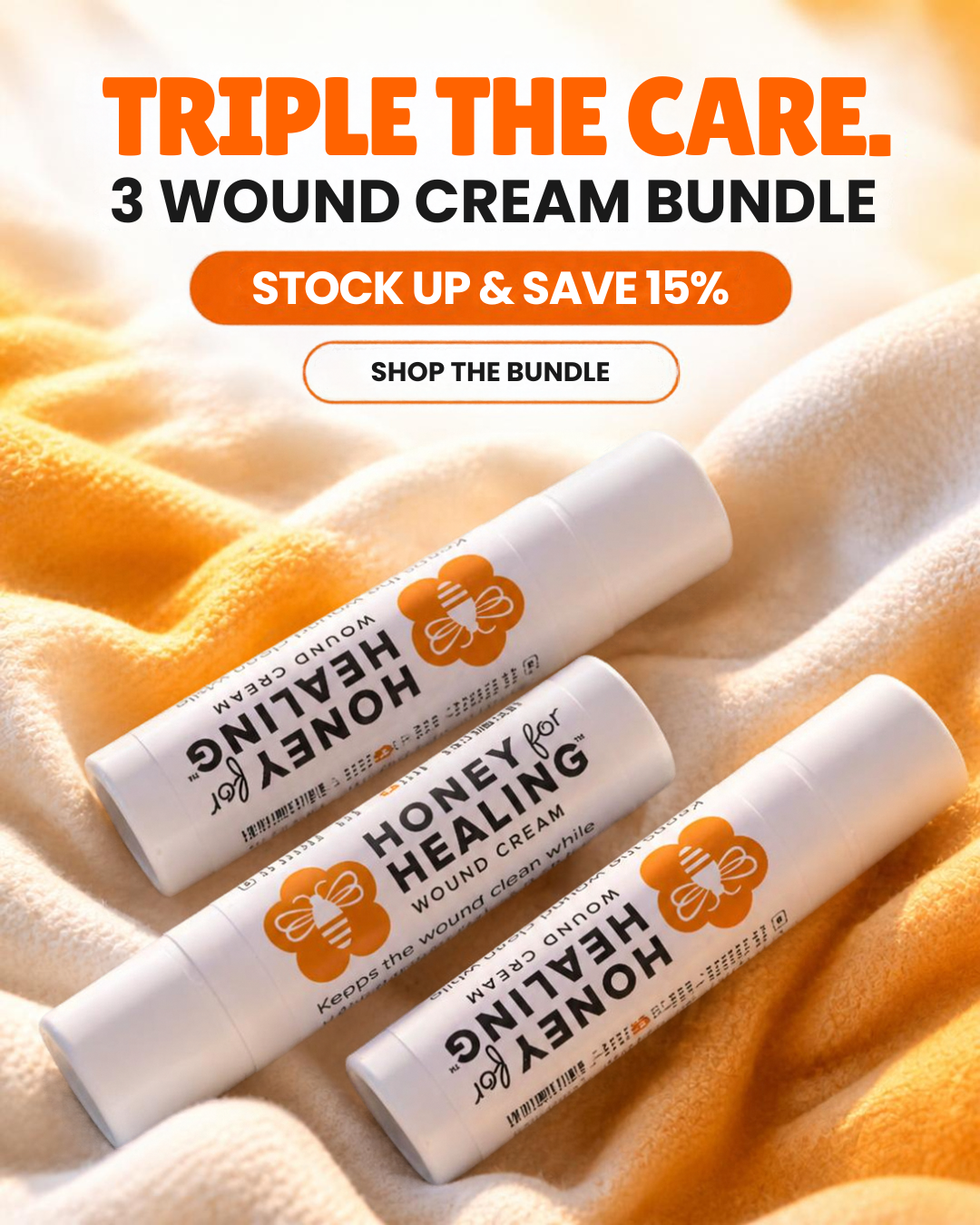 Honey for Healing® Wound Cream 3-Pack